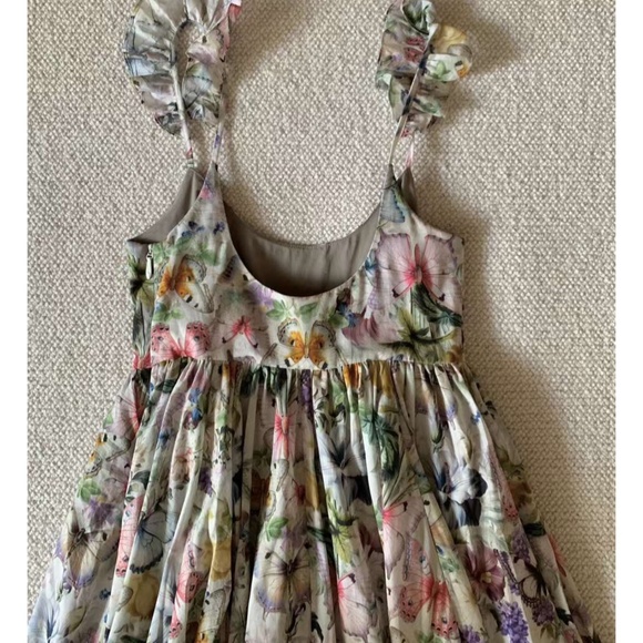 NWT Selkie Penny Lane Butterflies Printed Botanical Maxi Cotton Dress - Picture 10 of 14